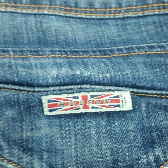 HUDSON l Distressed Skinny Jeans - Picture 4 of 8